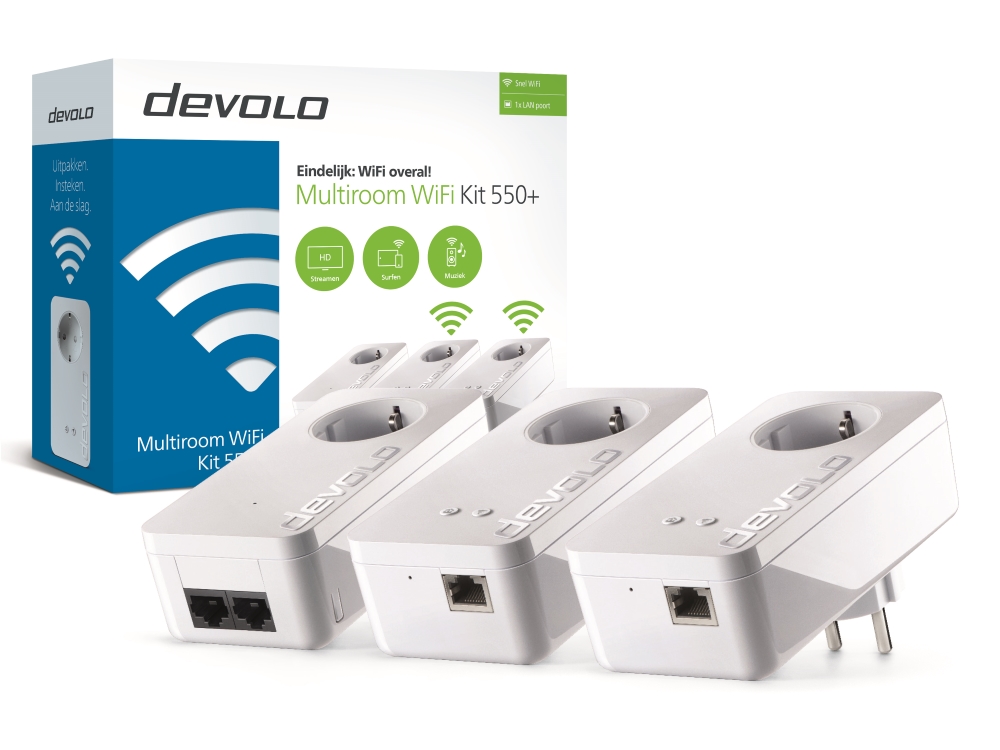 Devolo Multiroom WiFi Kit 550+ - KommaGo.nl